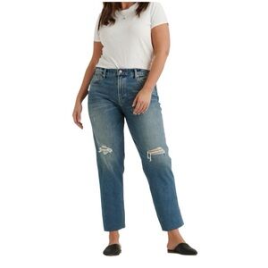 EUC Lucky Brand Distressed Relaxed tapered Jeans